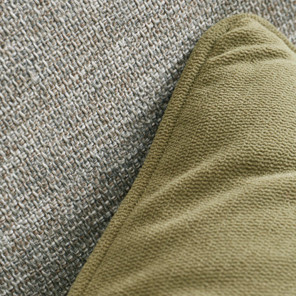 Catherine Lansfield Wilson Velvet Filled Cushion - Olive