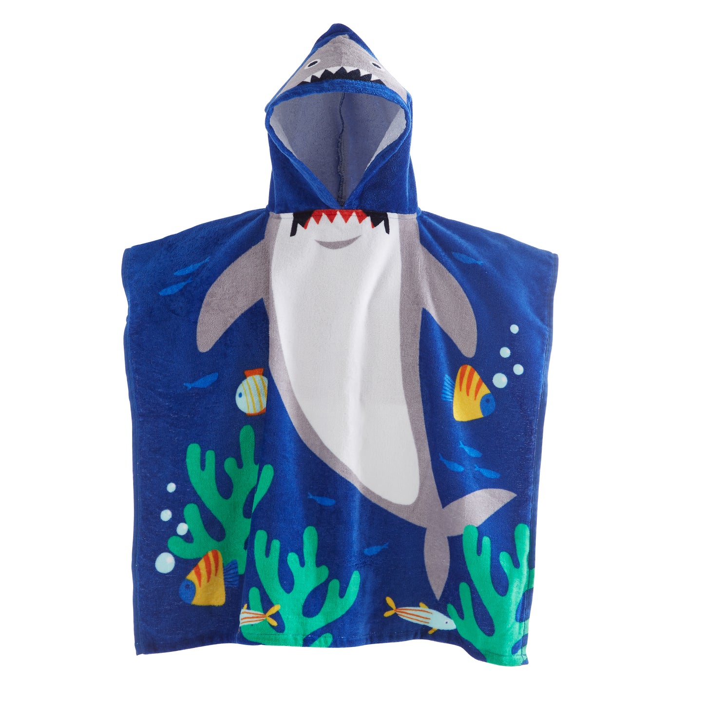 Catherine Lansfield Shark Hooded Poncho Towel
