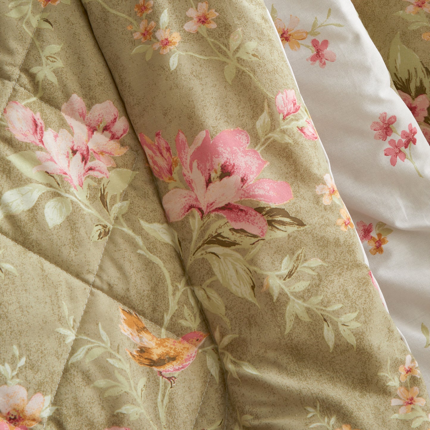 Bridgerton Penelope Floral Bedspread - Green