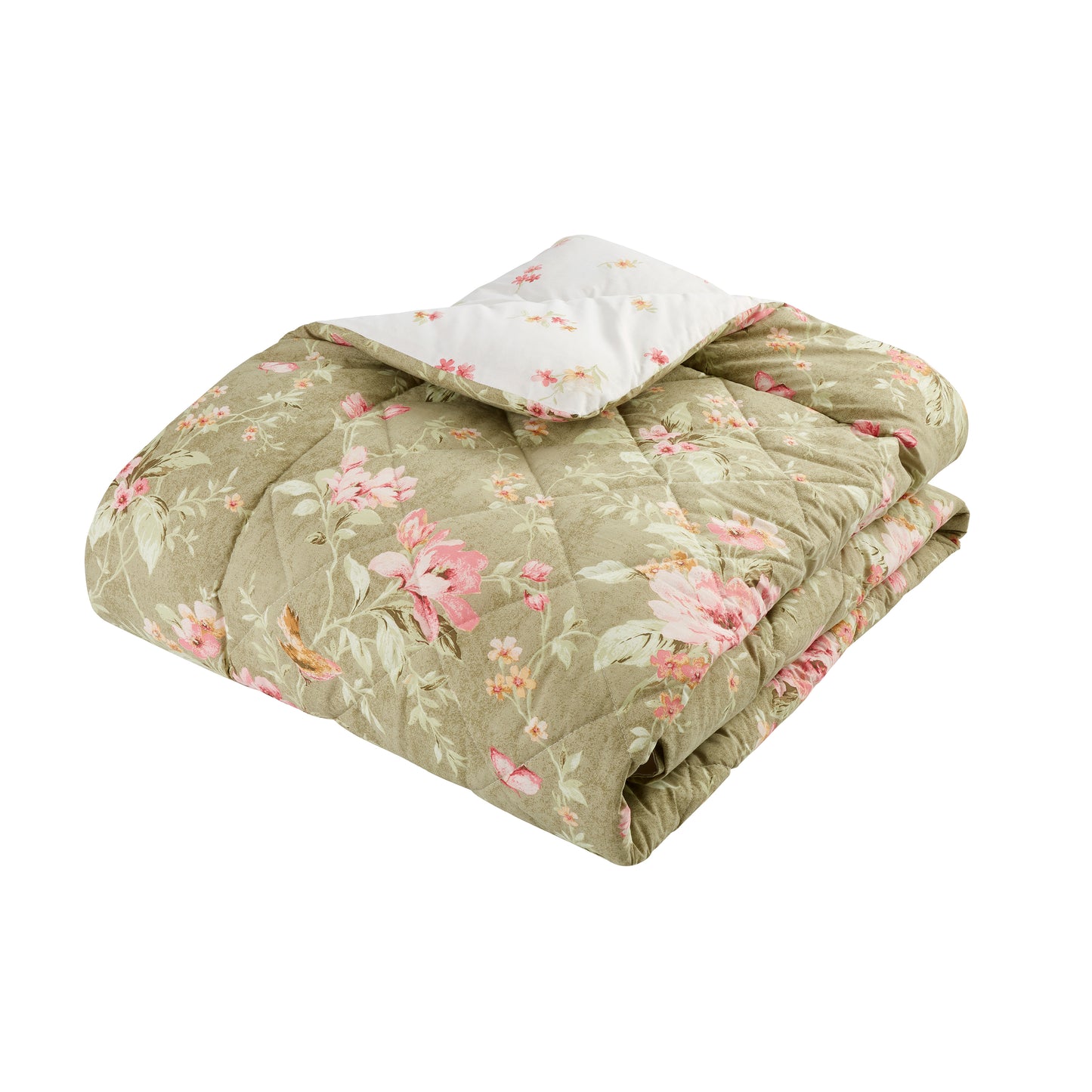 Bridgerton Penelope Floral Bedspread - Green