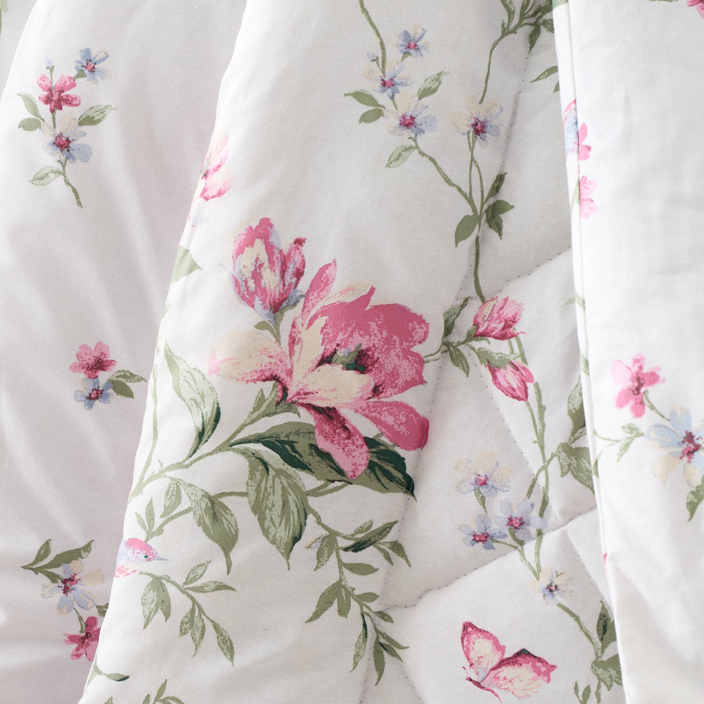 Bridgerton Penelope Floral Bedspread - Cream