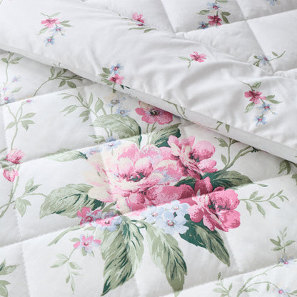 Bridgerton Penelope Floral Bedspread - Cream