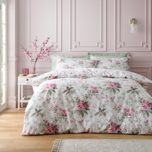 Bridgerton Penelope Floral Duvet Cover Set - Cream