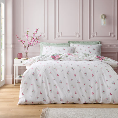 Bridgerton Penelope Floral Duvet Cover Set - Cream