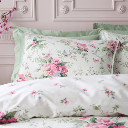 Bridgerton Penelope Floral Duvet Cover Set - Cream
