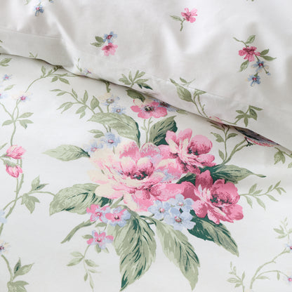 Bridgerton Penelope Floral Duvet Cover Set - Cream