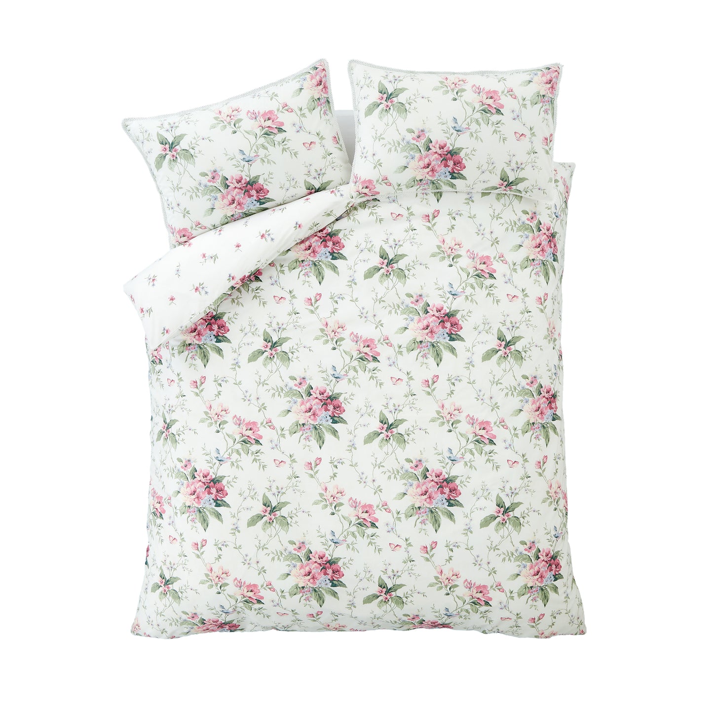 Bridgerton Penelope Floral Duvet Cover Set - Cream