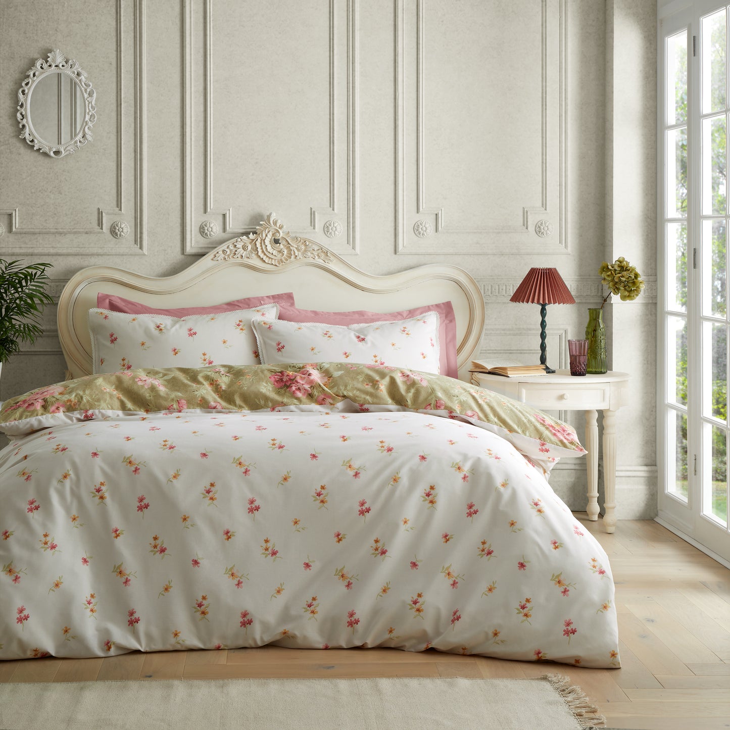 Bridgerton Penelope Floral Duvet Cover Set - Green