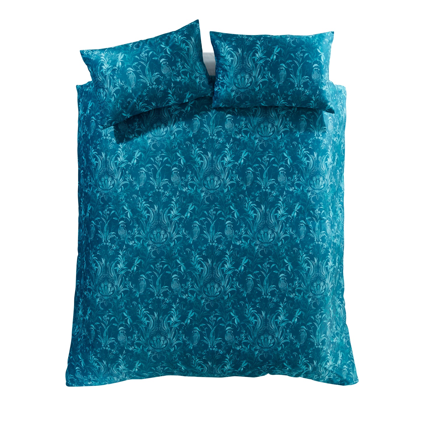 Bridgerton Regal Birds Duvet Cover Set - Teal