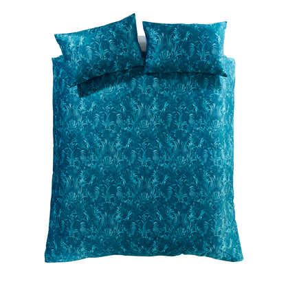 Bridgerton Regal Birds Duvet Cover Set - Teal