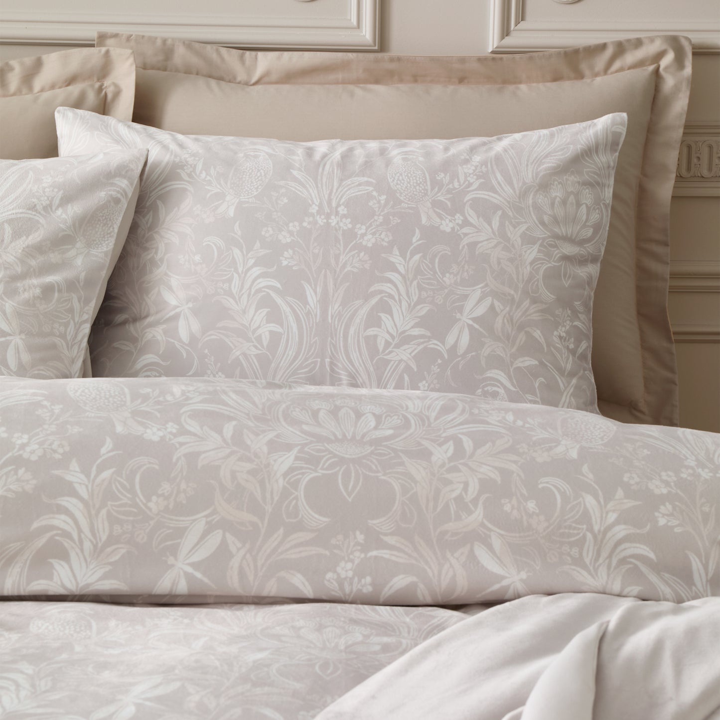 Bridgerton Regal Birds Duvet Cover Set - Natural