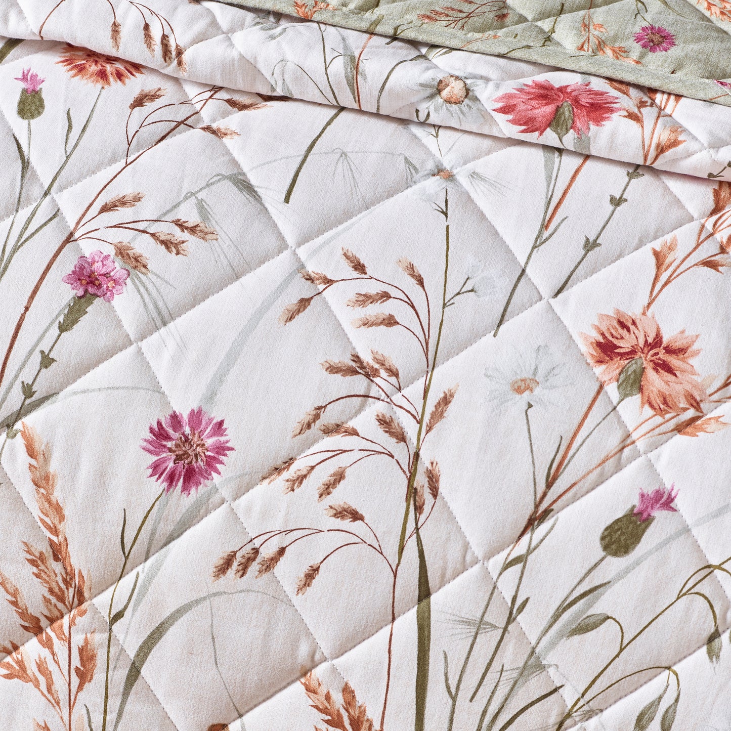 Catherine Lansfield Brushed Grasmere Floral Bedspread