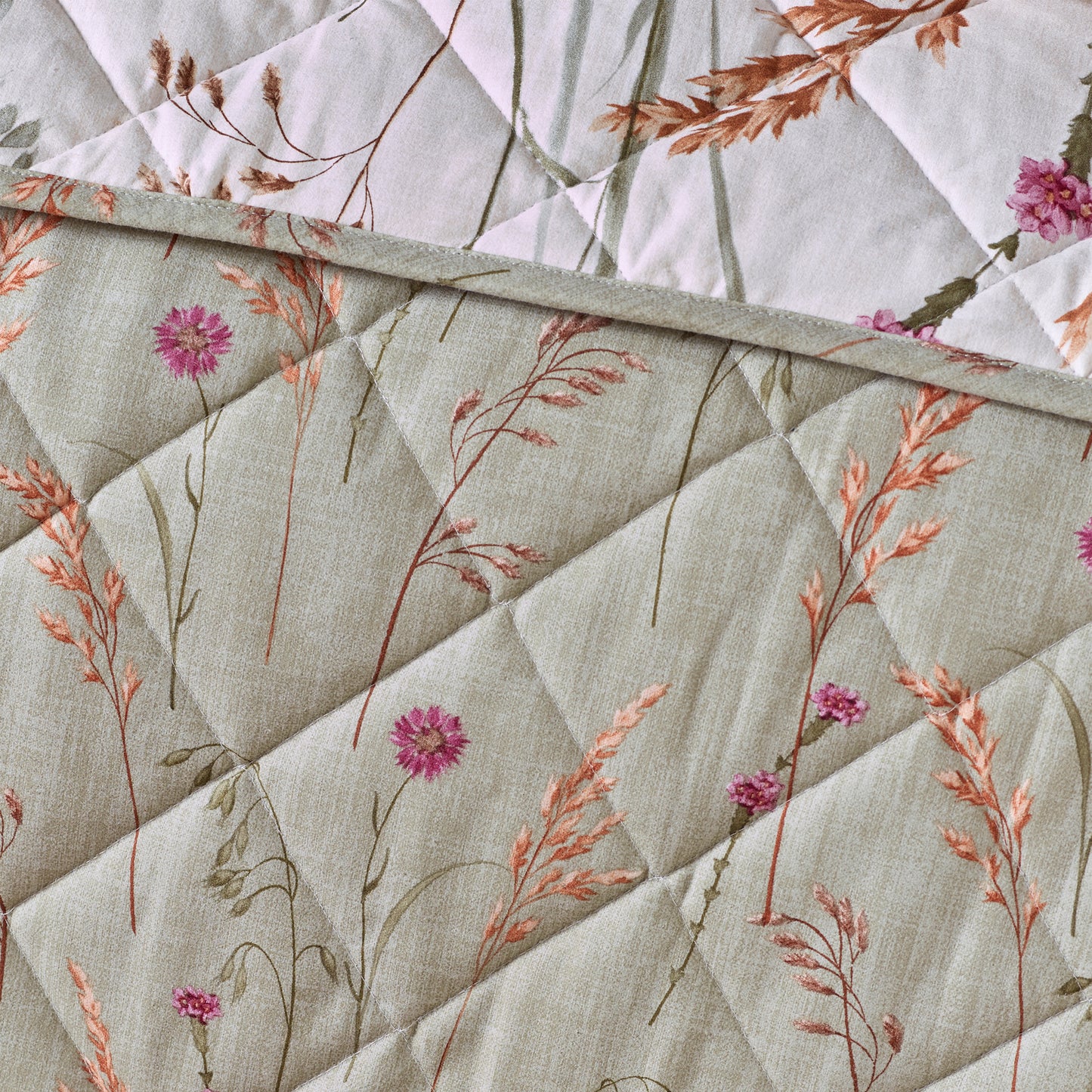 Catherine Lansfield Brushed Grasmere Floral Bedspread