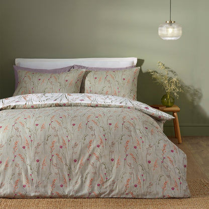 Catherine Lansfield Brushed Grasmere Floral Duvet Cover Set