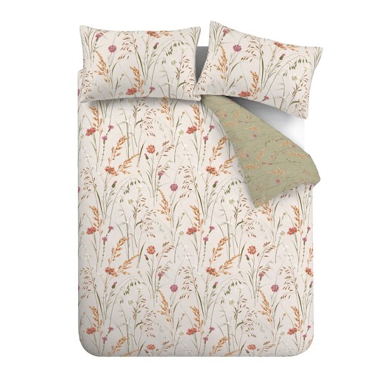 Catherine Lansfield Brushed Grasmere Floral Duvet Cover Set