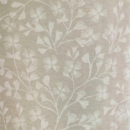 Catherine Lansfield Brooke Floral Pencil Pleat Curtains - Natural