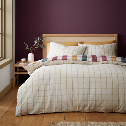 Catherine Lansfield Autumn Check Duvet Cover Set