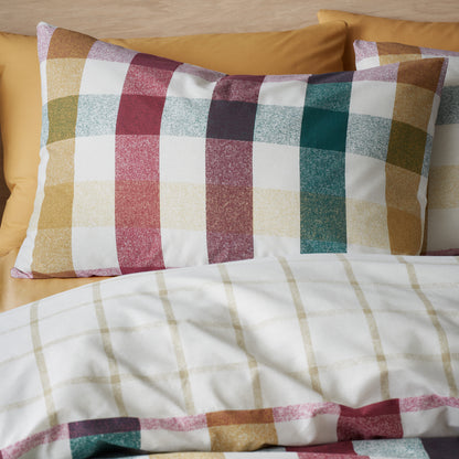 Catherine Lansfield Autumn Check Duvet Cover Set