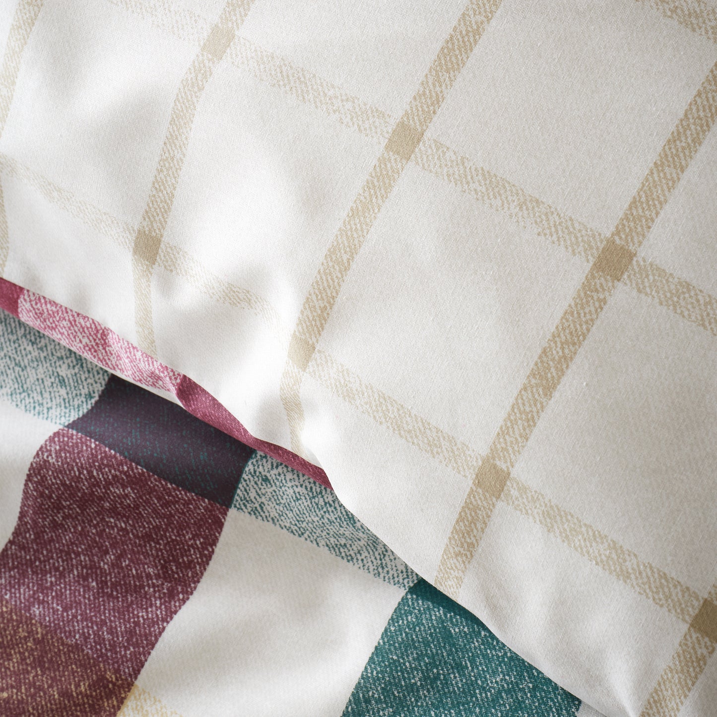 Catherine Lansfield Autumn Check Duvet Cover Set