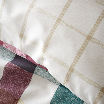 Catherine Lansfield Autumn Check Duvet Cover Set