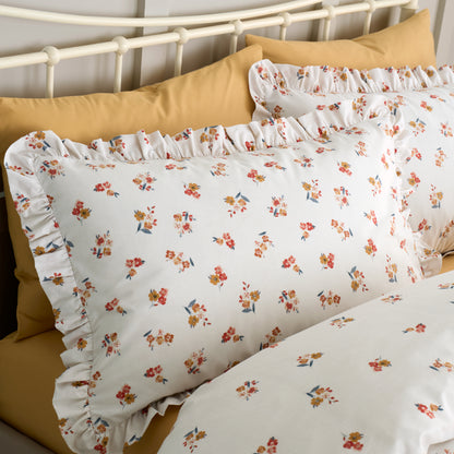 Catherine Lansfield Frill Ditsy Floral Duvet Cover Set