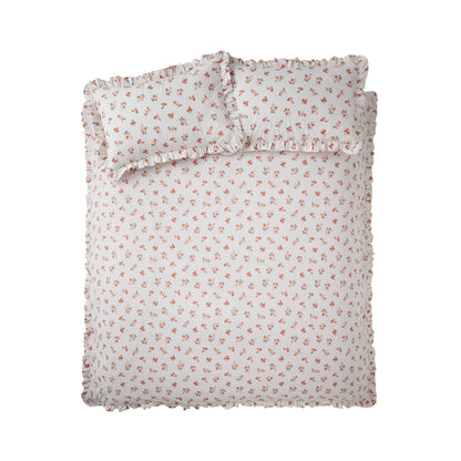Catherine Lansfield Frill Ditsy Floral Duvet Cover Set