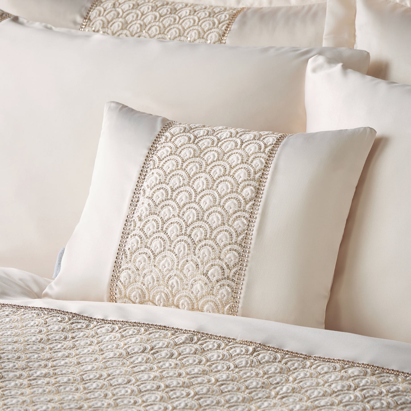Catherine Lansfield Deco Sequin Filled Cushion