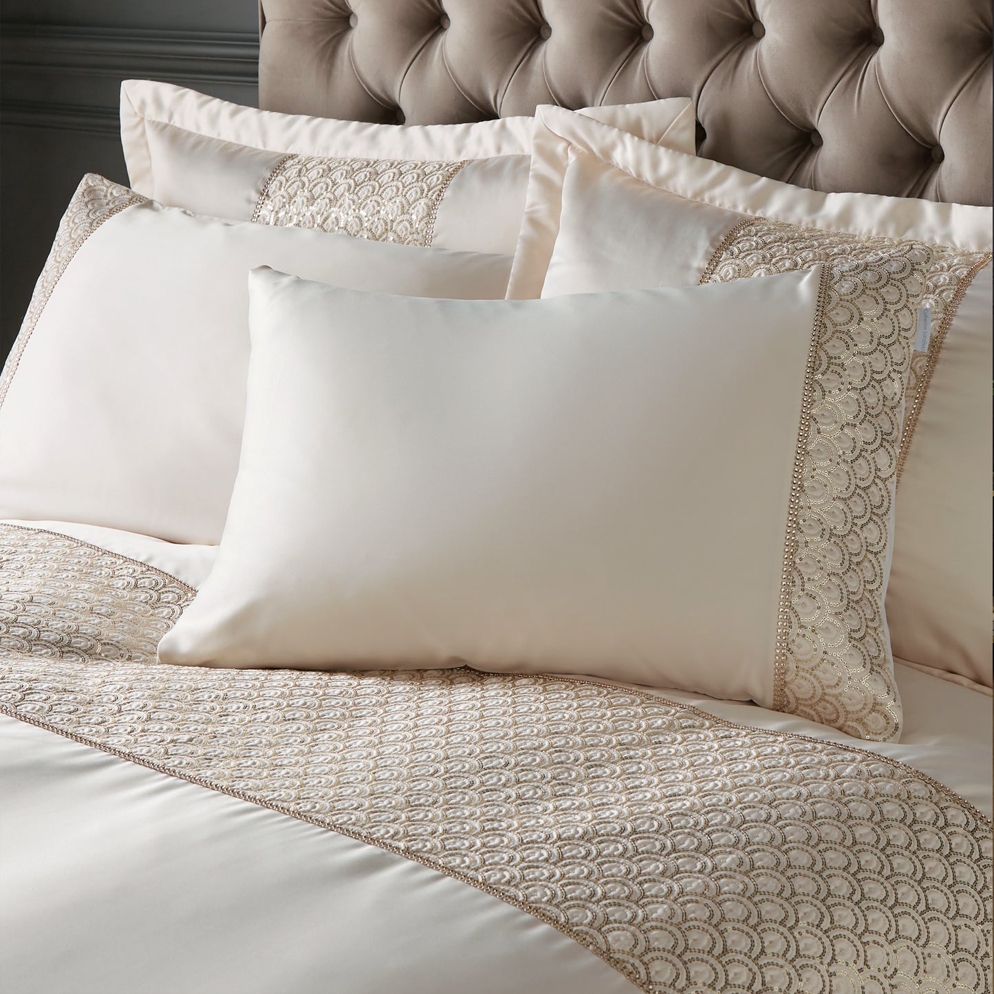 Catherine Lansfield Deco Sequin Duvet Cover Set
