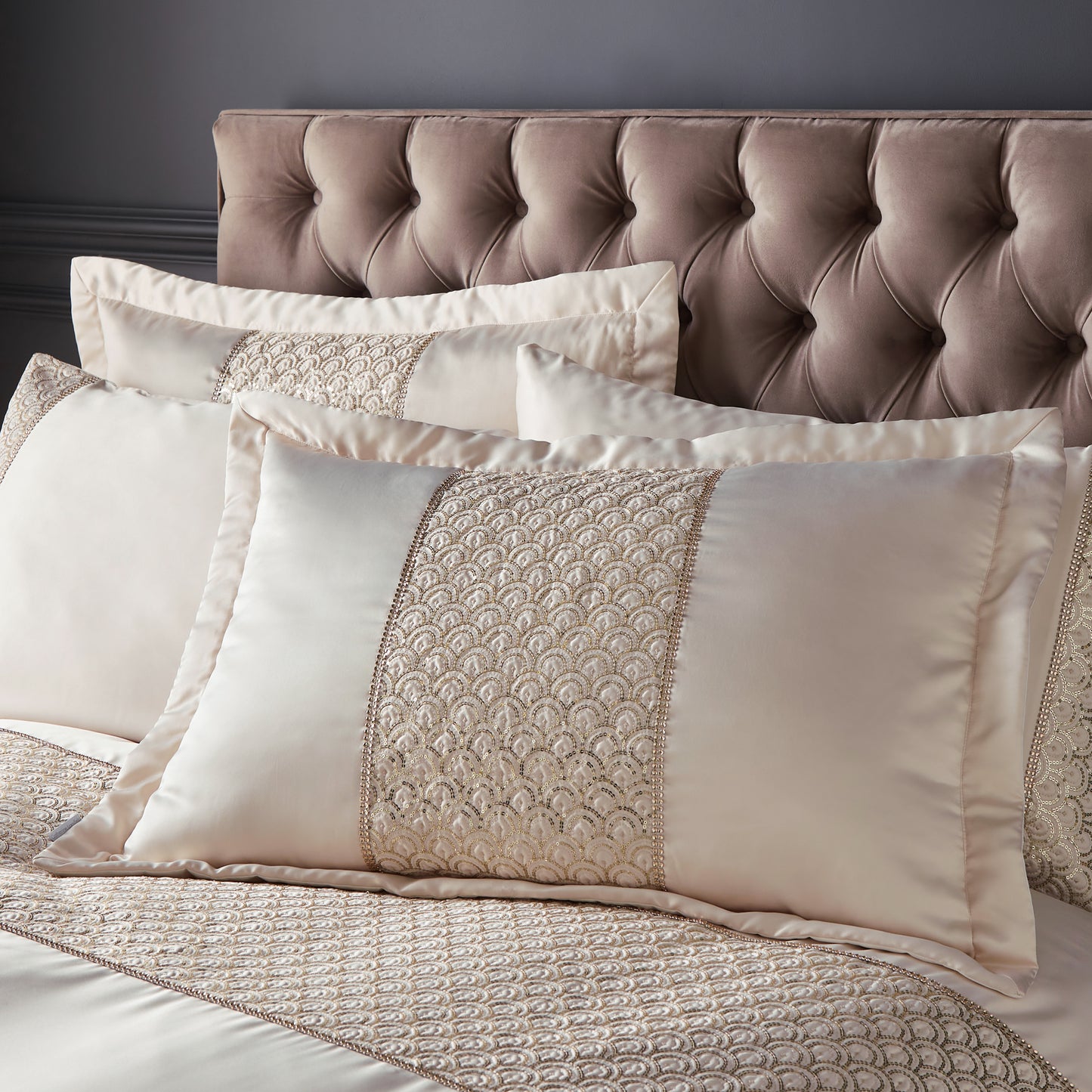 Catherine Lansfield Deco Sequin Duvet Cover Set