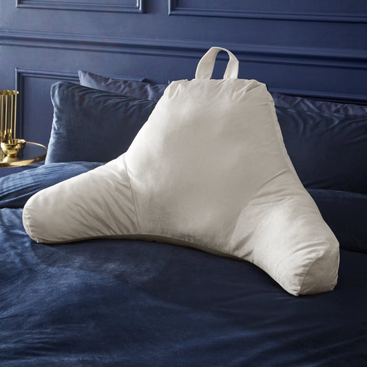 Catherine Lansfield Kingsley Matt Velvet Cuddle Filled Cushion - Cream