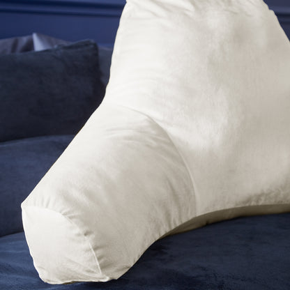 Catherine Lansfield Kingsley Matt Velvet Cuddle Filled Cushion - Cream