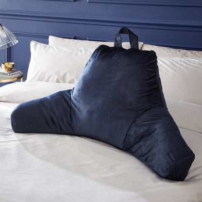 Catherine Lansfield Kingsley Matt Velvet Cuddle Filled Cushion - Navy
