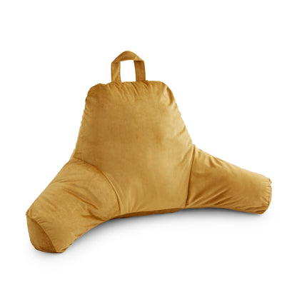 Catherine Lansfield Kingsley Matt Velvet Cuddle Filled Cushion - Ochre