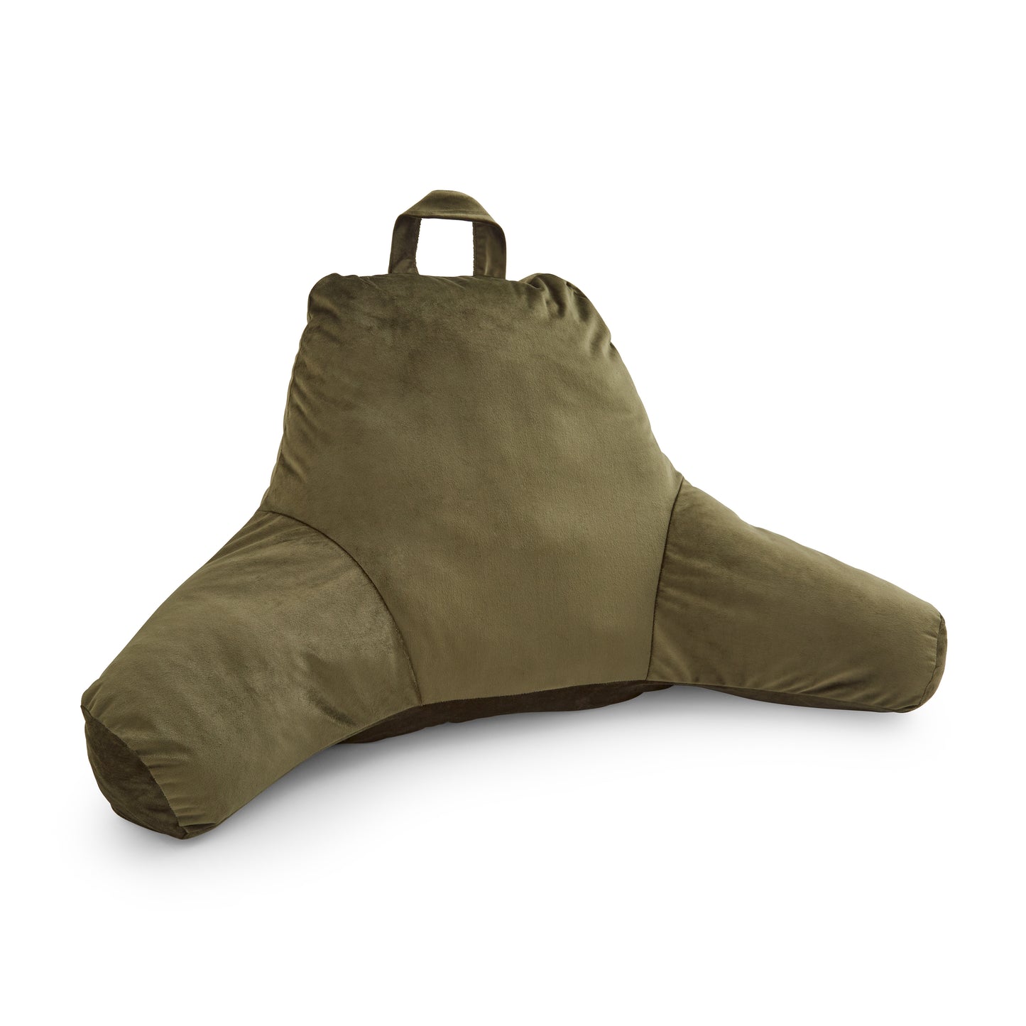 Catherine Lansfield Kingsley Matt Velvet Cuddle Filled Cushion - Olive