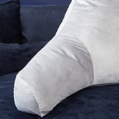 Catherine Lansfield Kingsley Matt Velvet Cuddle Filled Cushion - Silver