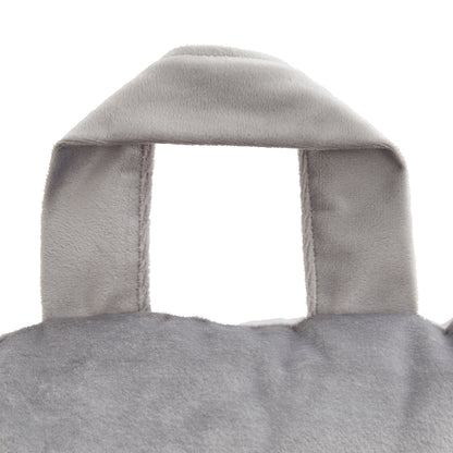 Catherine Lansfield Kingsley Matt Velvet Cuddle Filled Cushion - Silver
