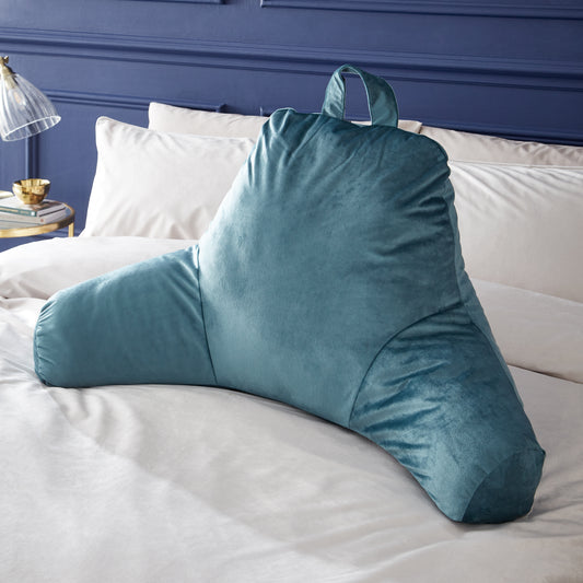 Catherine Lansfield Kingsley Matt Velvet Cuddle Filled Cushion - Teal