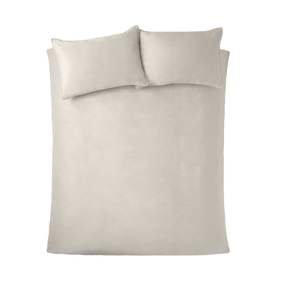 Catherine Lansfield Kingsley Matt Velvet Duvet Cover Set - Cream