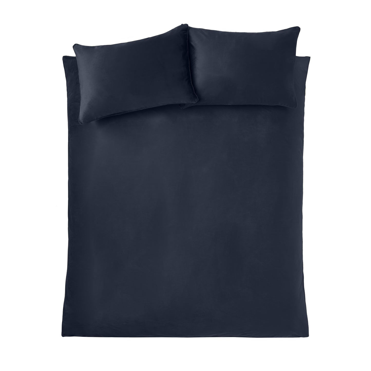 Catherine Lansfield Kingsley Matt Velvet Duvet Cover Set - Navy