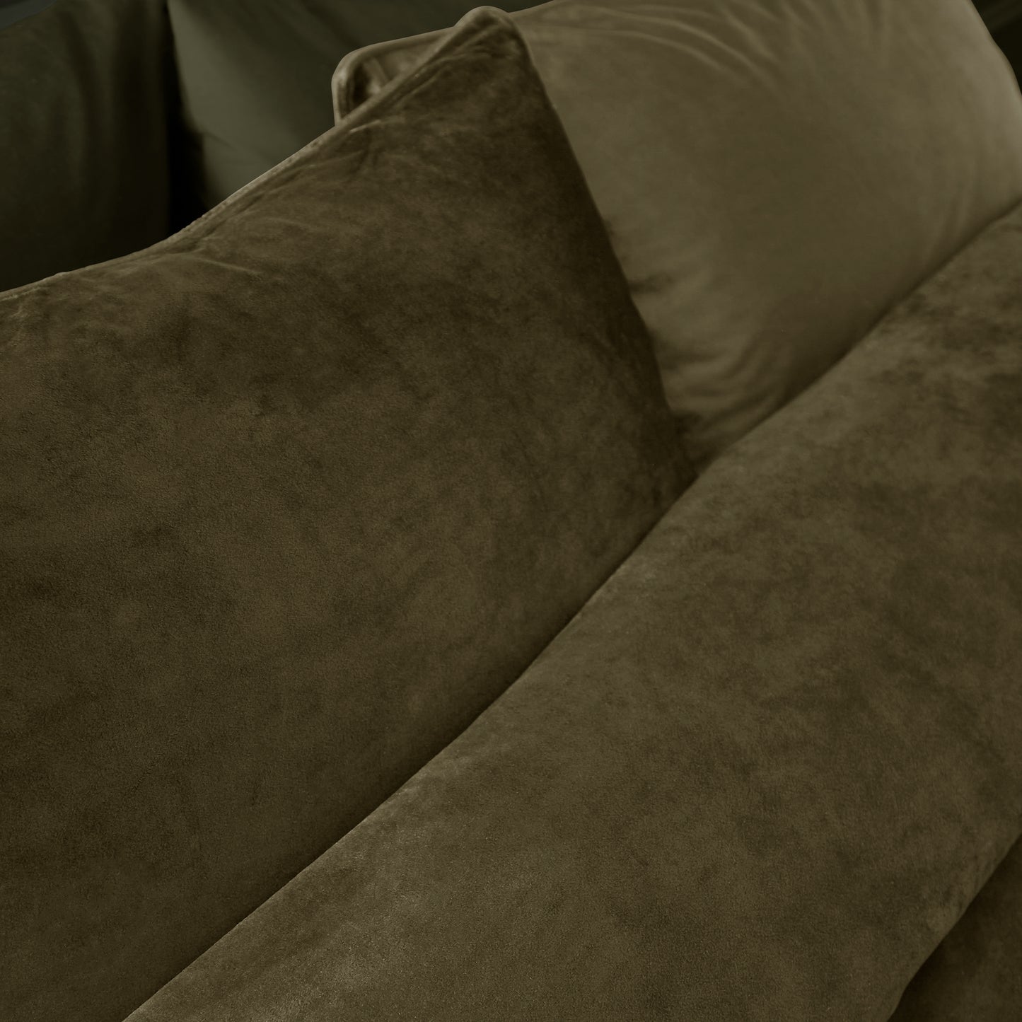 Catherine Lansfield Kingsley Matt Velvet Duvet Cover Set - Olive