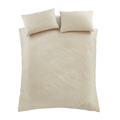 Catherine Lansfield Jacob Geo Duvet Cover Set - Natural