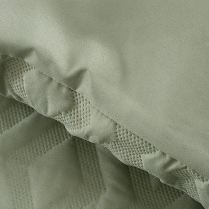 Catherine Lansfield Jacob Geo Duvet Cover Set - Sage