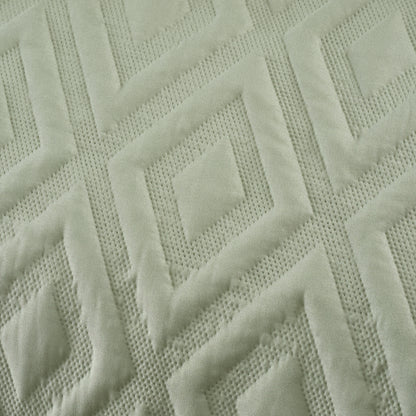 Catherine Lansfield Jacob Geo Duvet Cover Set - Sage