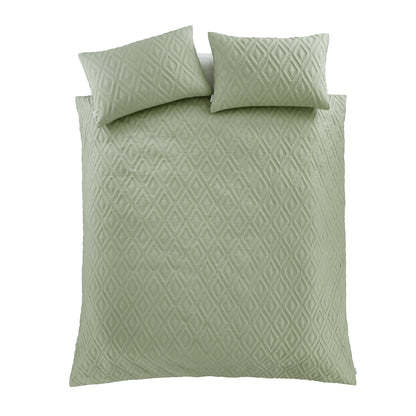 Catherine Lansfield Jacob Geo Duvet Cover Set - Sage