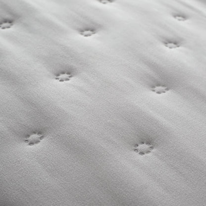 Catherine Lansfield Cosy Nori Sherpa Bedspread - Silver