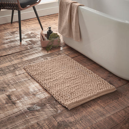 Bianca Aspen Bobble Bath Mat - Natural