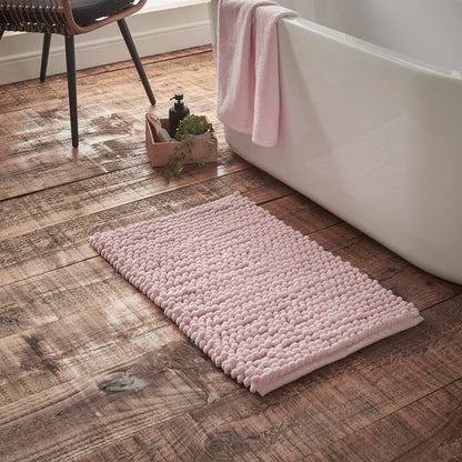 Bianca Aspen Bobble Bath Mat - Pink