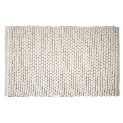 Bianca Aspen Bobble Bath Mat - White