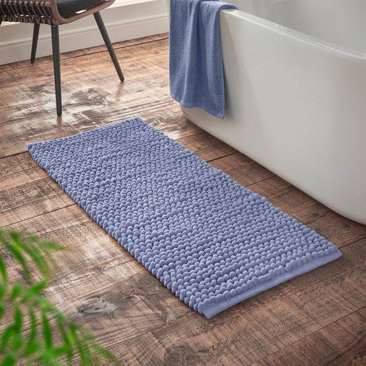 Bianca Aspen Bobble Bath Runner - Blue
