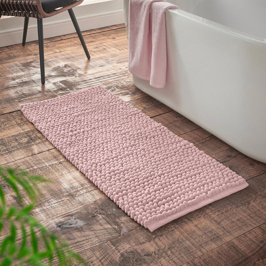 Bianca Aspen Bobble Bath Runner - Pink